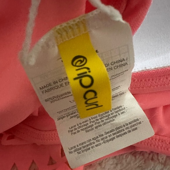 Rip Curl Phoenix Flutter Bra Ruffle Bikini Top Swim Summer Swimwear Size M - Picture 7 of 7